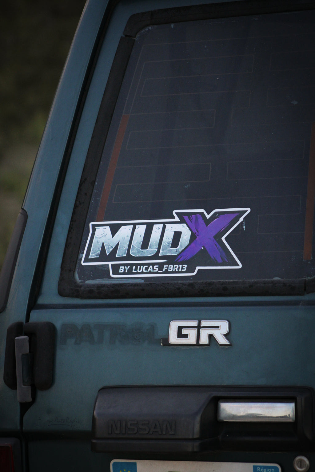 Autocollant MudX 30cm