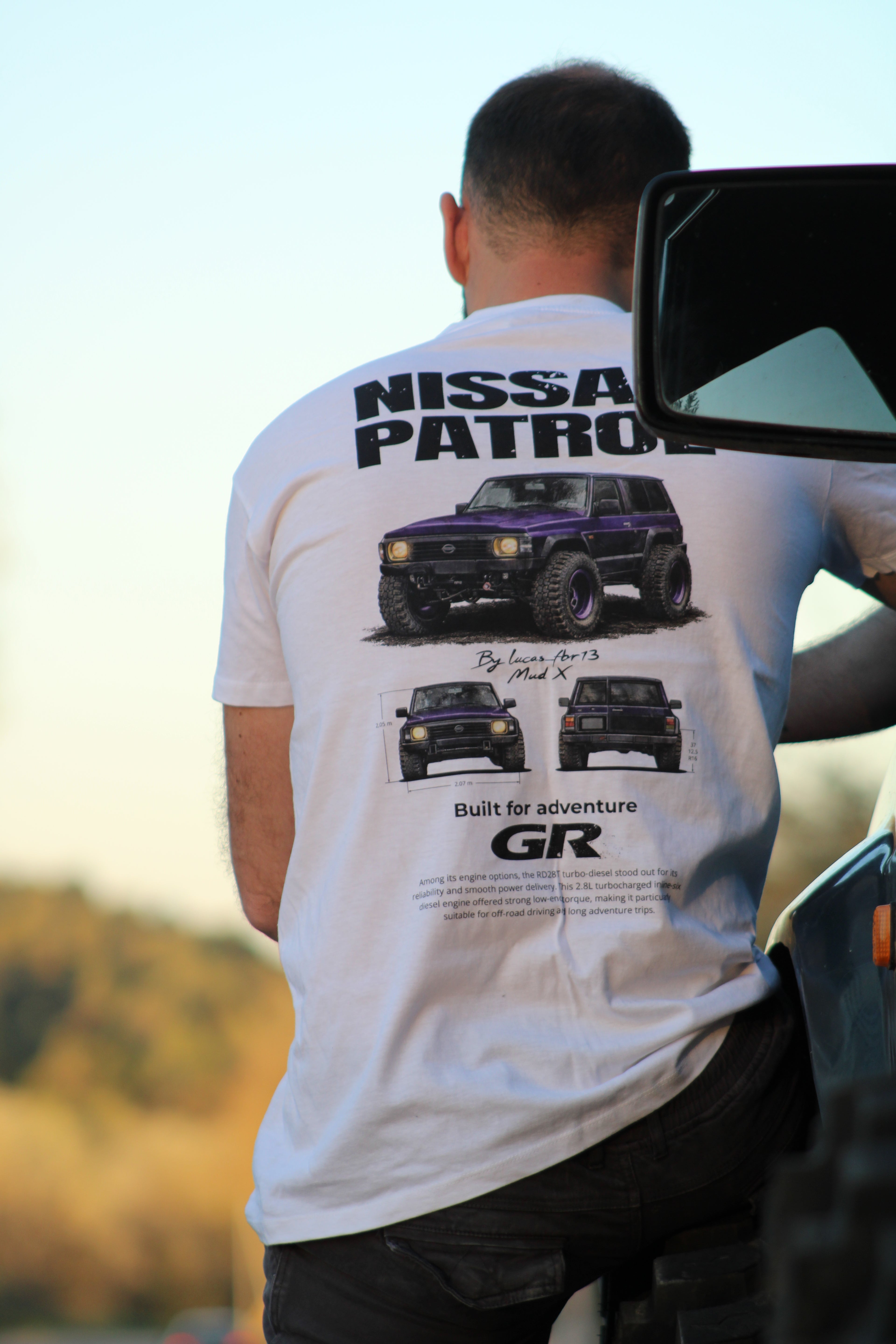 T-shirt Blanc Patrol GR MudX Edition