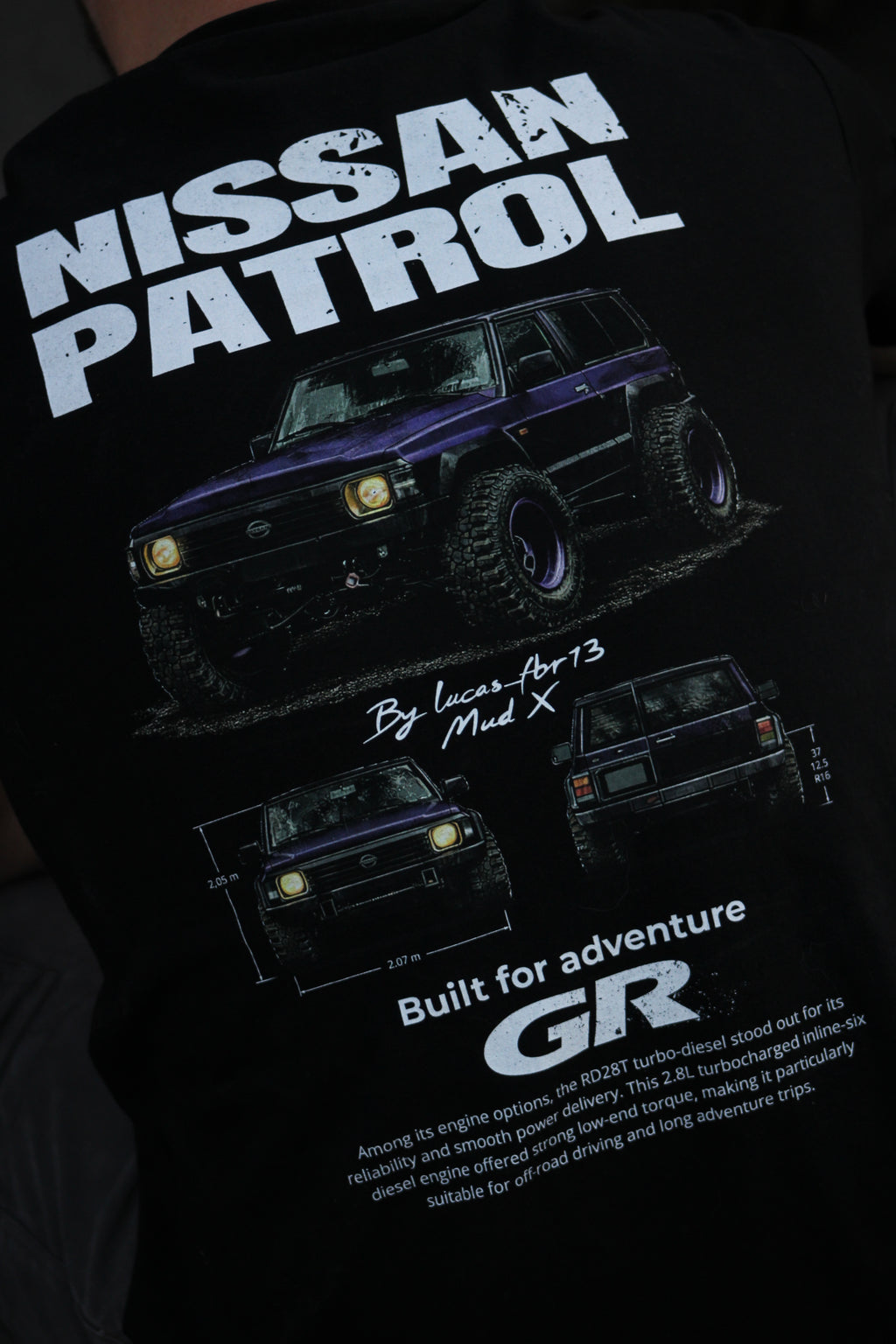 Black T-shirt Patrol GR MudX Edition